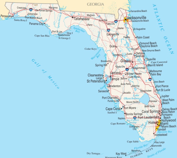 Map of FL StarLink installers