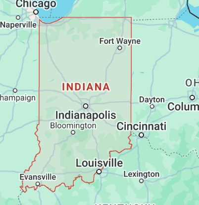 Indiana Map of StarLink Installers